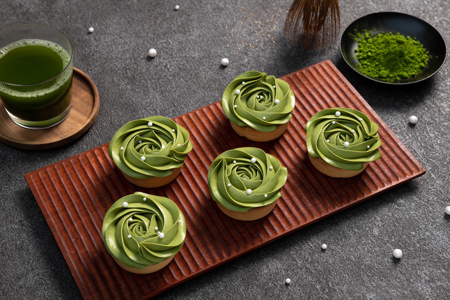 抹茶白玉塔4入 盒 傳遞幸福法式甜點