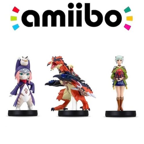 Amiibo 破滅火龍 艾娜 月路三隻一組 魔物獵人物語2 破滅之翼 優格米電玩